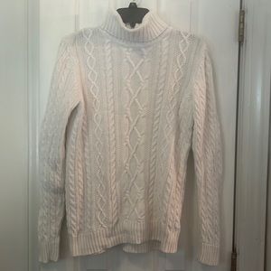 Croft and Barrow cable knit turtle neck sweater size M.